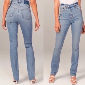 Abercrombie & Fitch '90s Slim StraightUltra High Rise Curve Love Size 23
